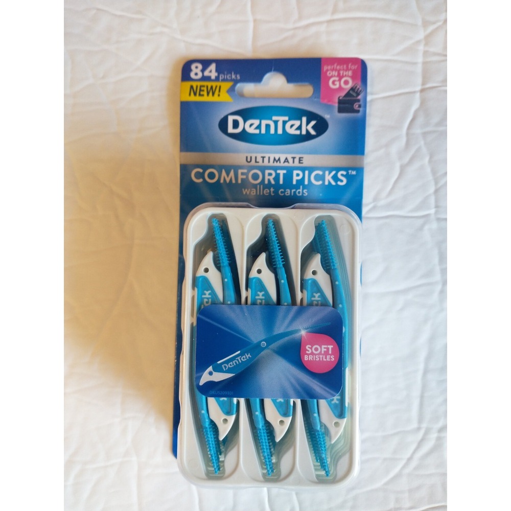 Dentek Ultimate Comfort Picks‎ Wallet Cards 84 COUNT Soft Bristle Plaque Scraper